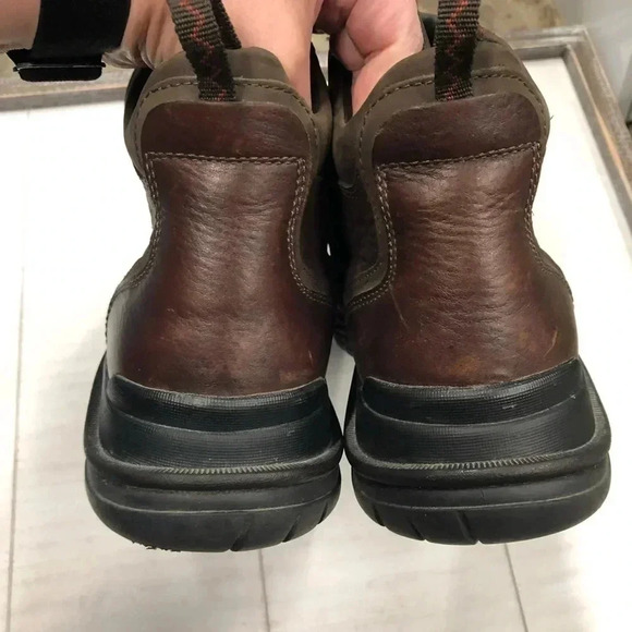 Clarks Ash Gortex Boots Men 9.5M Leather Waterproof Hiking Mid EUC‎ Brown - Picture 5 of 10